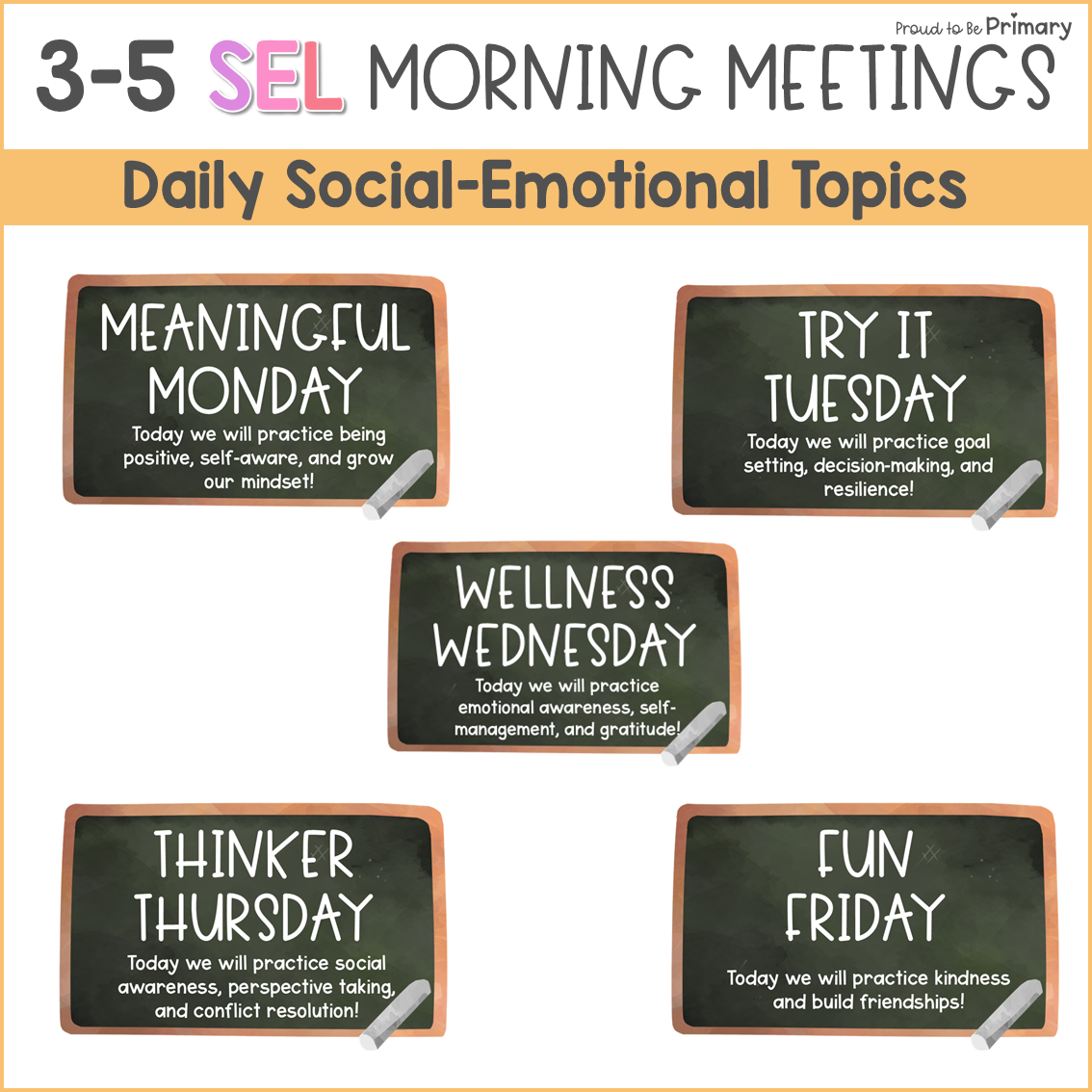 Back to School Good Morning Meeting Slides Greeting SEL Activities Questions 3-5