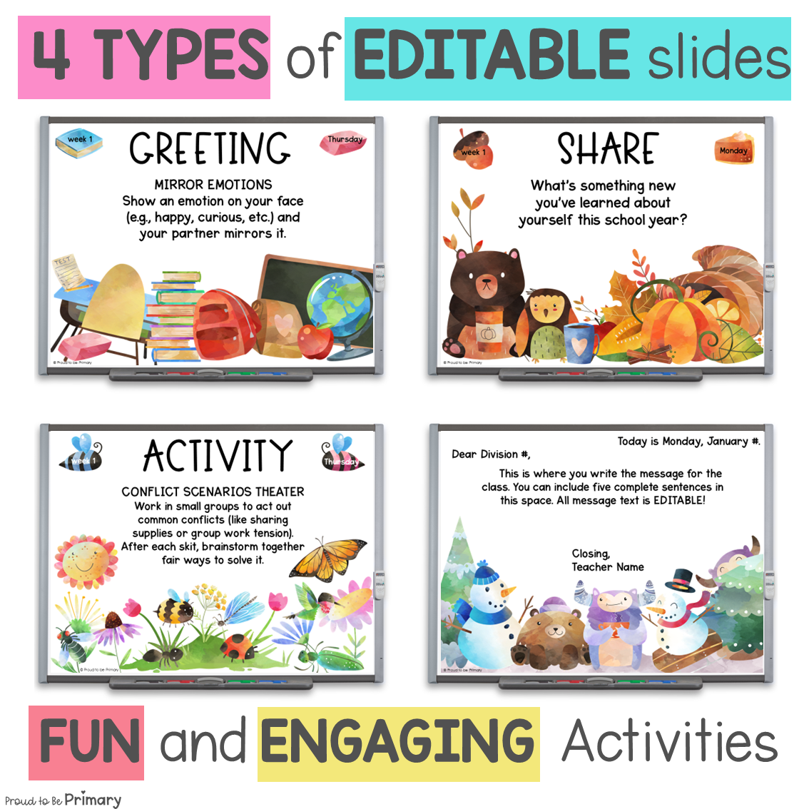 SEL Morning Meeting Greetings Slides Question Social Emotional Skills Activities