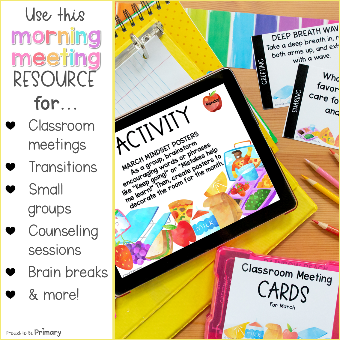 March Spring SEL Morning Meeting Google Slides Activities Games Greetings 3-5