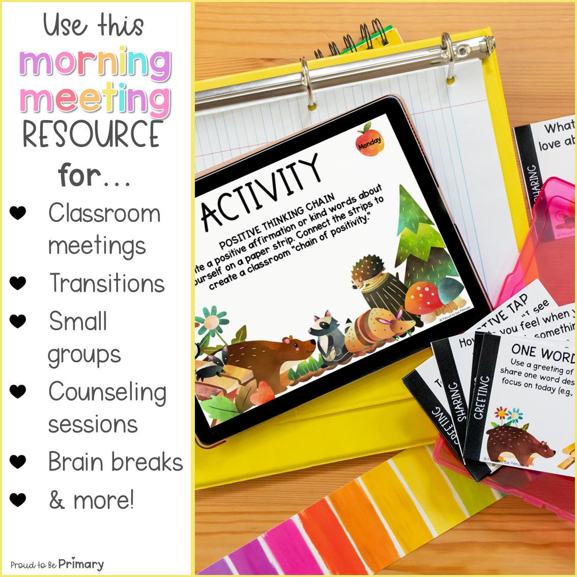 September Fall Good Morning Meeting Slides Greetings Activities Questions 3-5