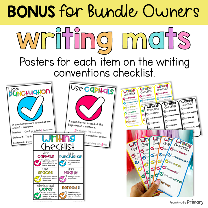 Writing Prompts Practice Mats BUNDLE