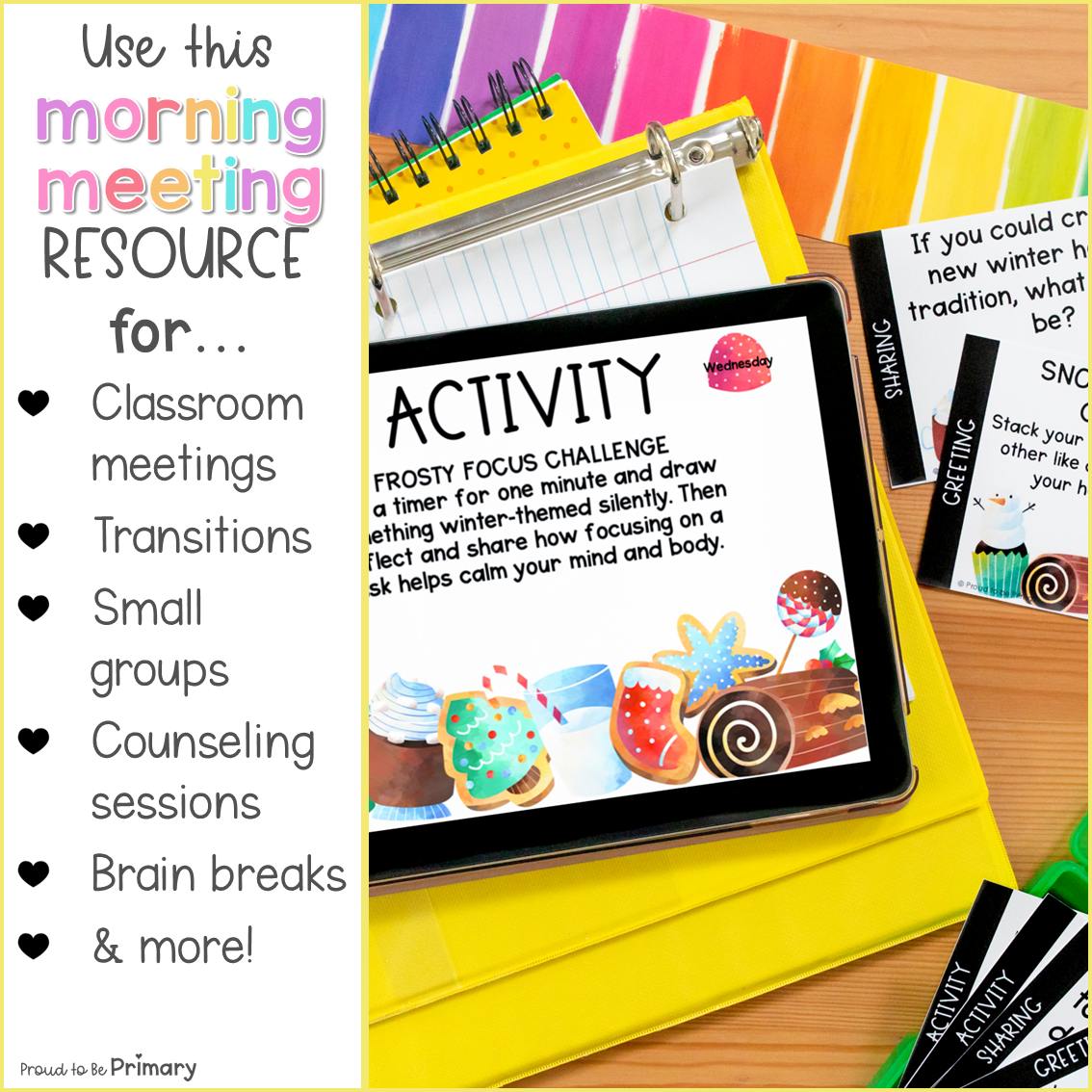 December Christmas Winter Morning Meeting Google Slides Activities Greetings 3-5