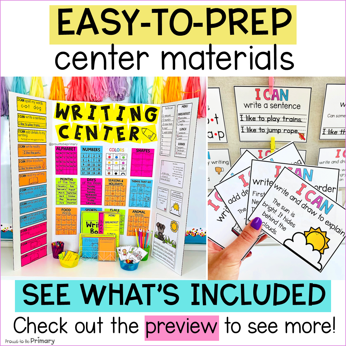 Writing Prompts, Activities, Paper, Posters, Practice Journal for Writing Center - Narrative Opinion Journal Prompts