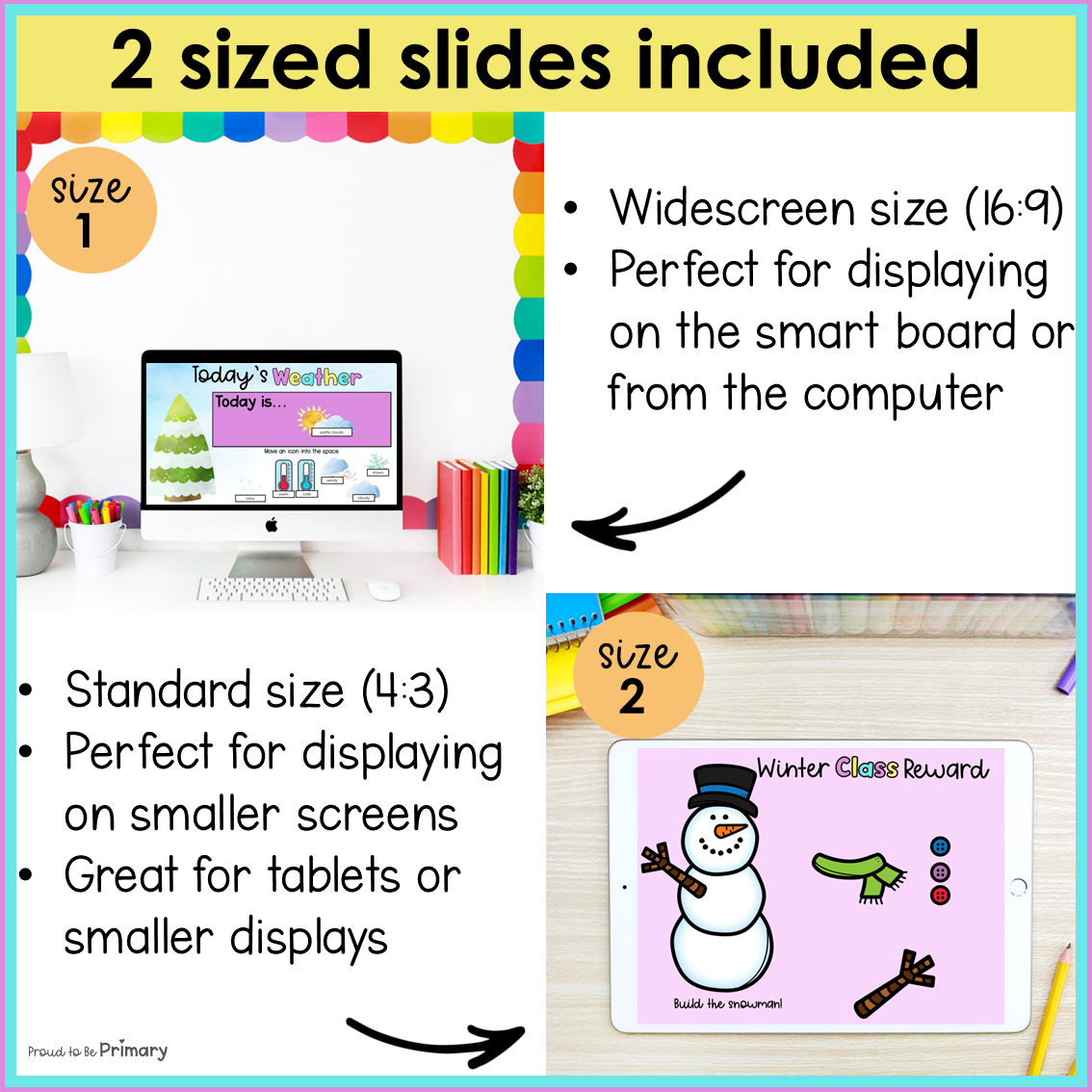 Winter Slides Google Station Rotation December January February Editable Agenda