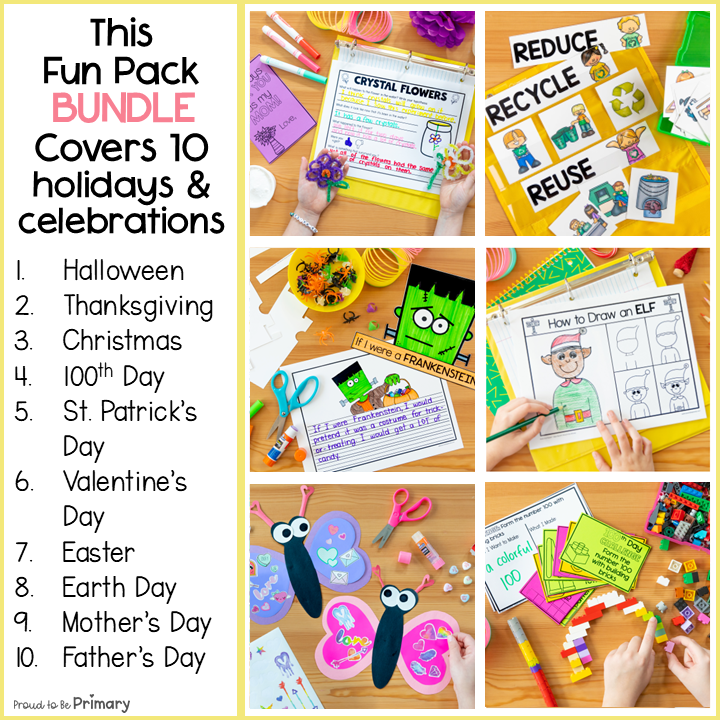 Holiday Crafts, Activities, Games, Literacy & Math Bundle