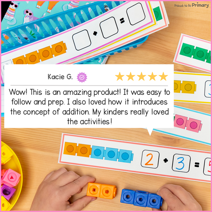 Addition to Ten Math Unit for Kindergarten