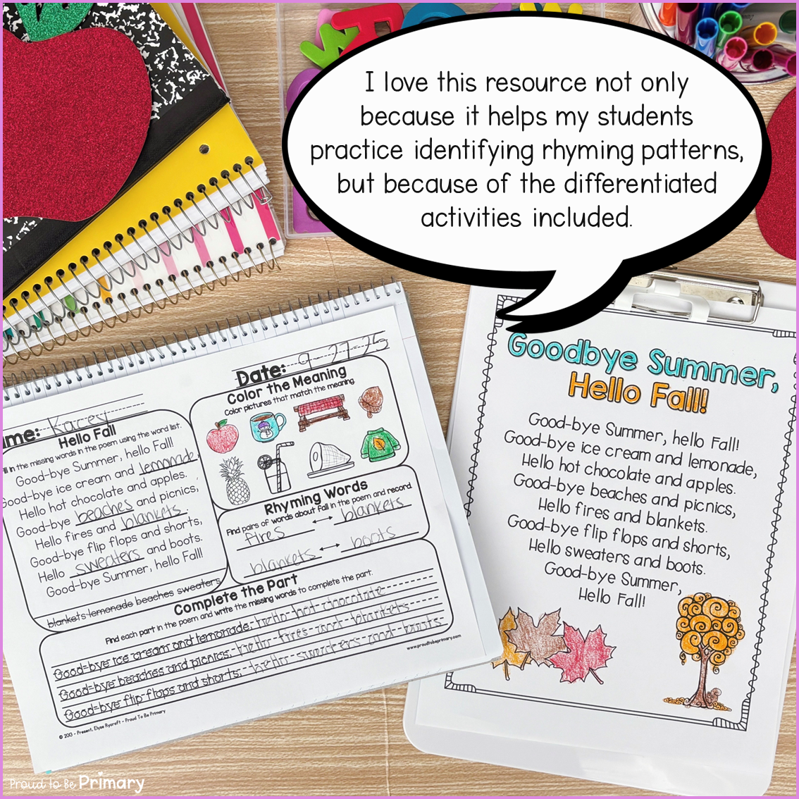 Poetry Reading Comprehension and Questions - Poem Fluency Practice Worksheets