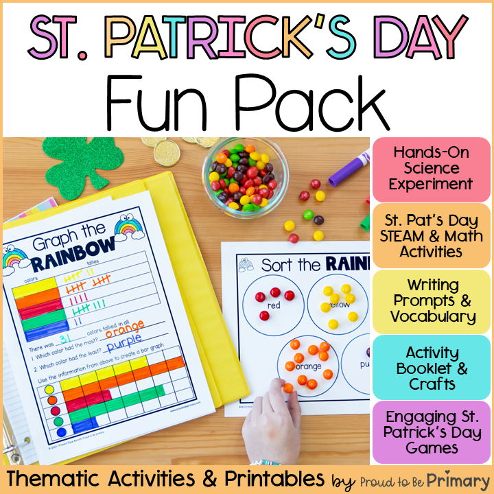 St. Patrick's Day Leprechaun Activities, Crafts, Bulletin Board, Games & Writing