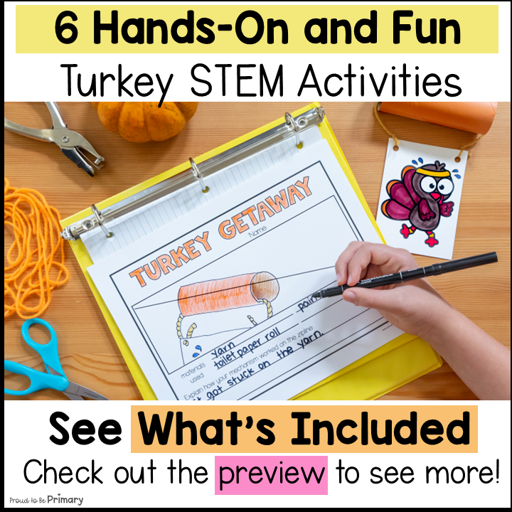 How to Catch a Turkey Trap Thanksgiving Hideout STEM Challenge Science Activity