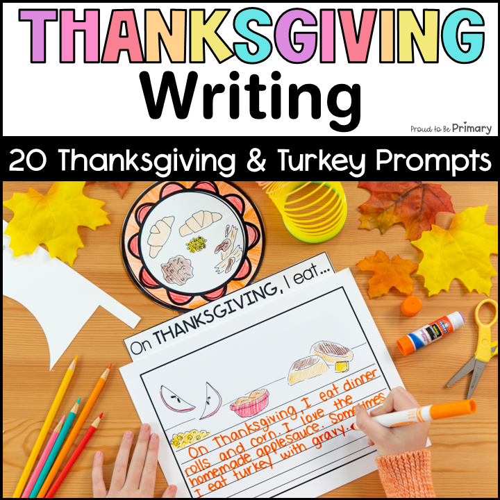 How to Catch Cook a Turkey Writing Paper Thanksgiving Placemat I am Thankful for
