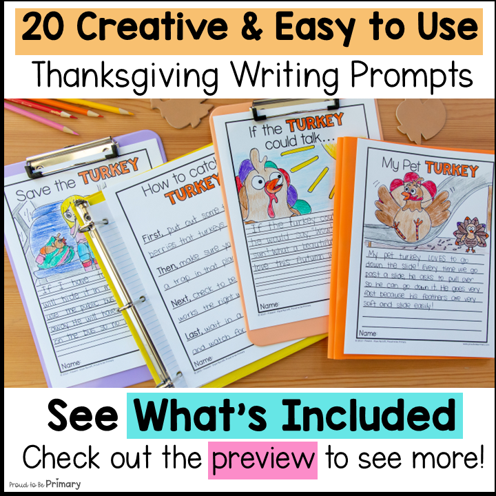 How to Catch Cook a Turkey Writing Paper Thanksgiving Placemat I am Thankful for