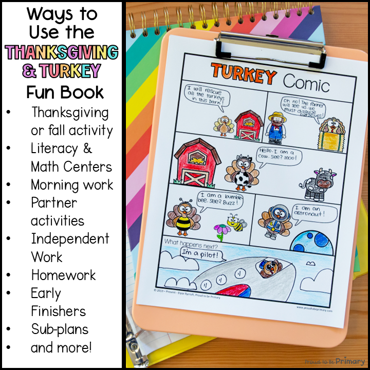 Thanksgiving Fun Activity Packet Turkey Worksheets Coloring Page Color By Number