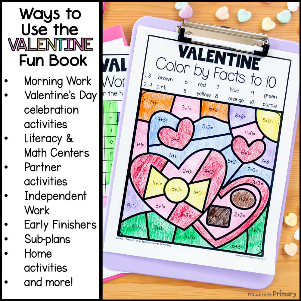 Valentine's Day Activities Worksheets Word Search Coloring Pages Exercises