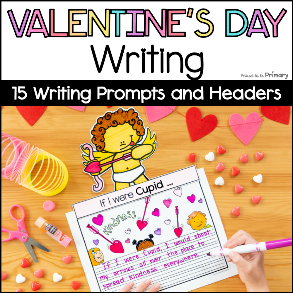 Valentine's Day Writing Love Monster Prompt Heart Writing Paper Valentine Crafts