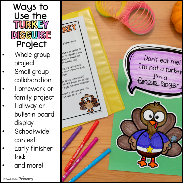 How to Catch a Turkey in Disguise Templates Thanksgiving Activities Writing