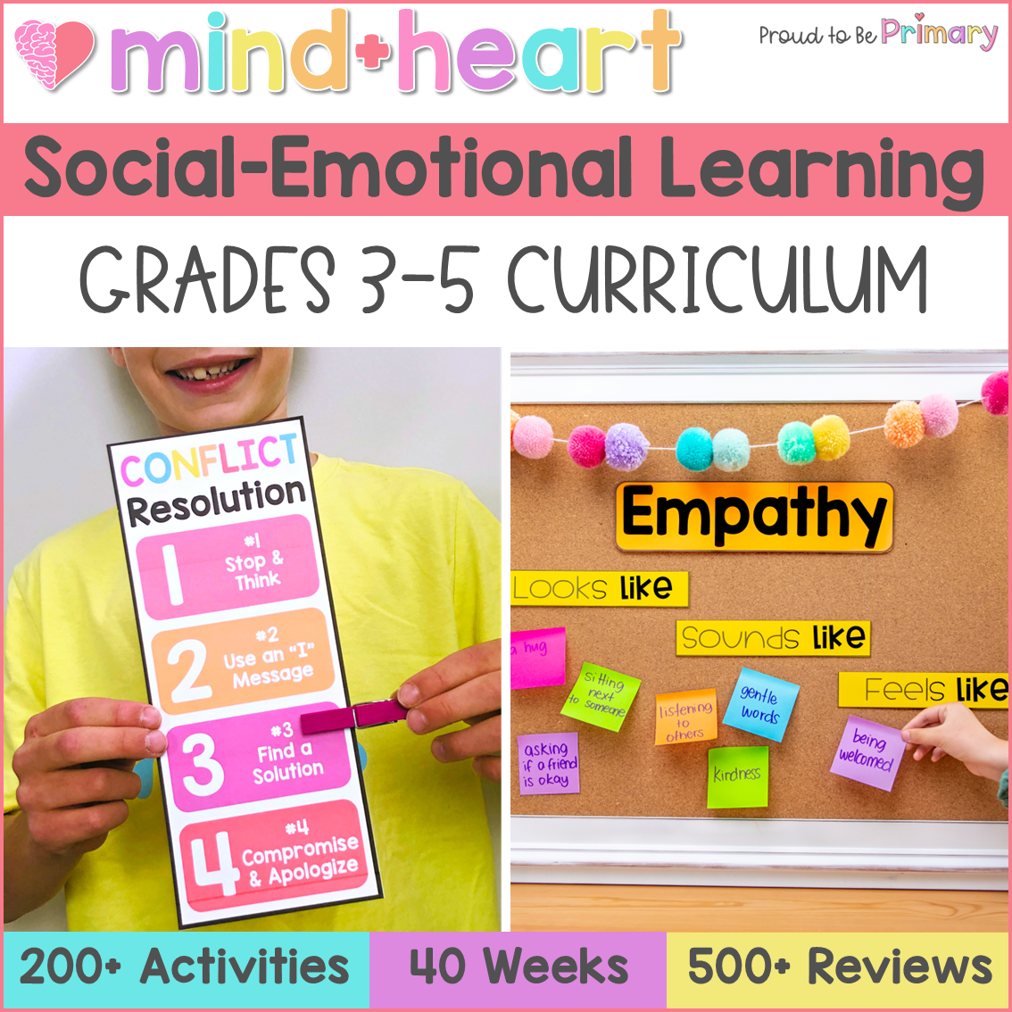 Social Emotional Learning Activities Worksheets Social Skills SEL Curriculum 3-5