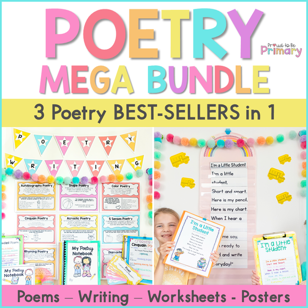 Poetry Writing & Activities Bundle - Shared Reading, Weekly Poems - Po