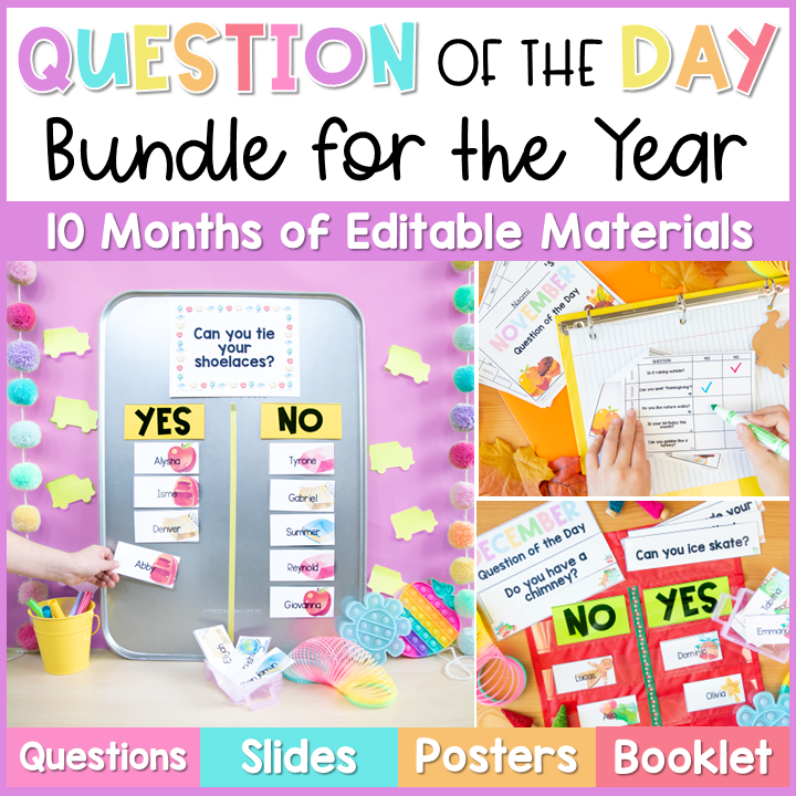 Question of the Day - Morning Meeting Conversation Starters & Student Survey