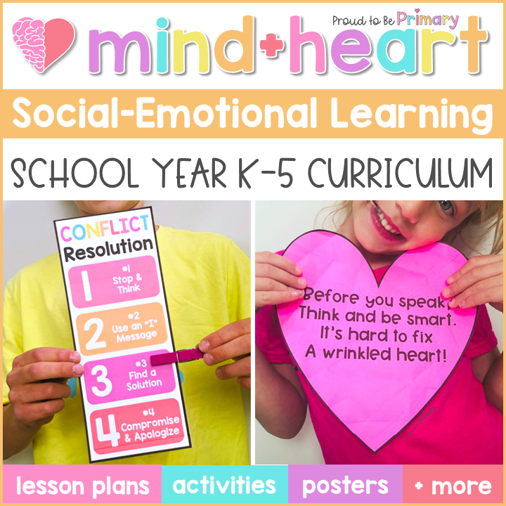 Social Emotional Learning, Social Skills, Character Education SEL Curriculum K-5