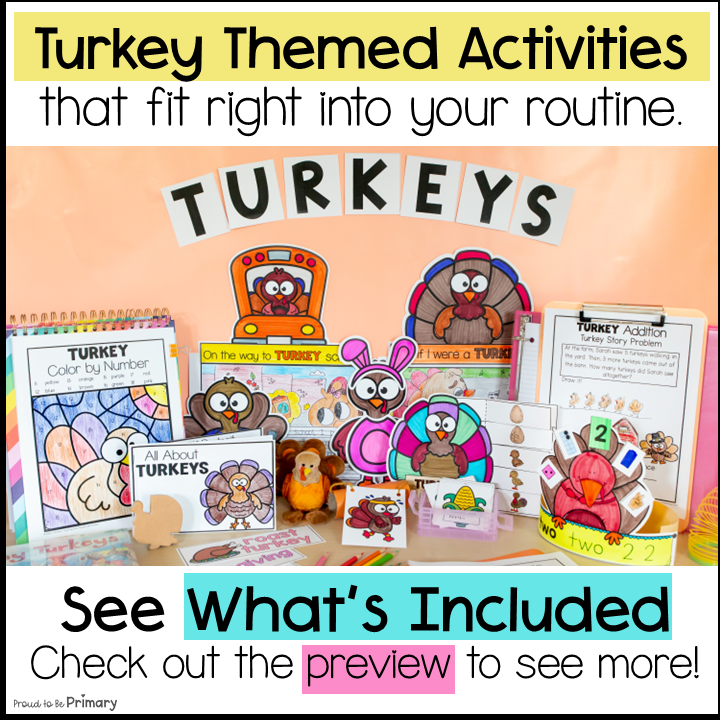 How to Disguise Catch a Turkey Activities Template Thanksgiving Math Hat Craft