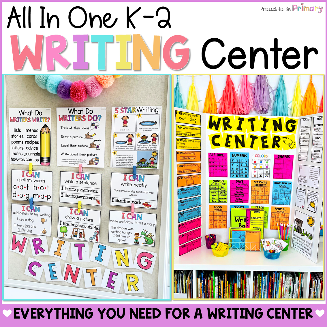 Writing Prompts, Activities, Paper, Posters, Practice Journal for Writing Center - Narrative Opinion Journal Prompts