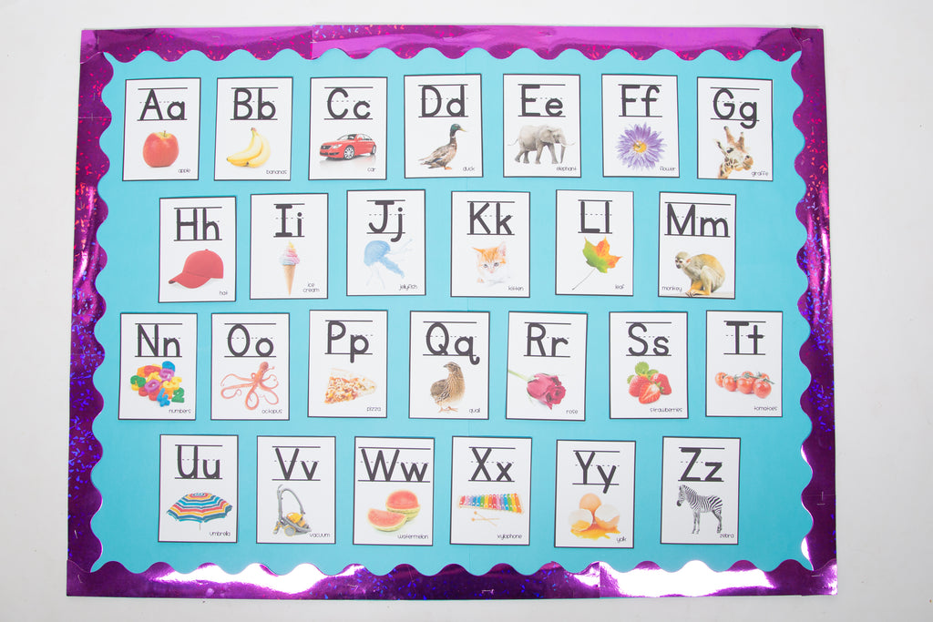 Bright Alphabet Posters for the Early Elementary Classroom  Alphabet poster,  Alphabet kindergarten, Alphabet preschool