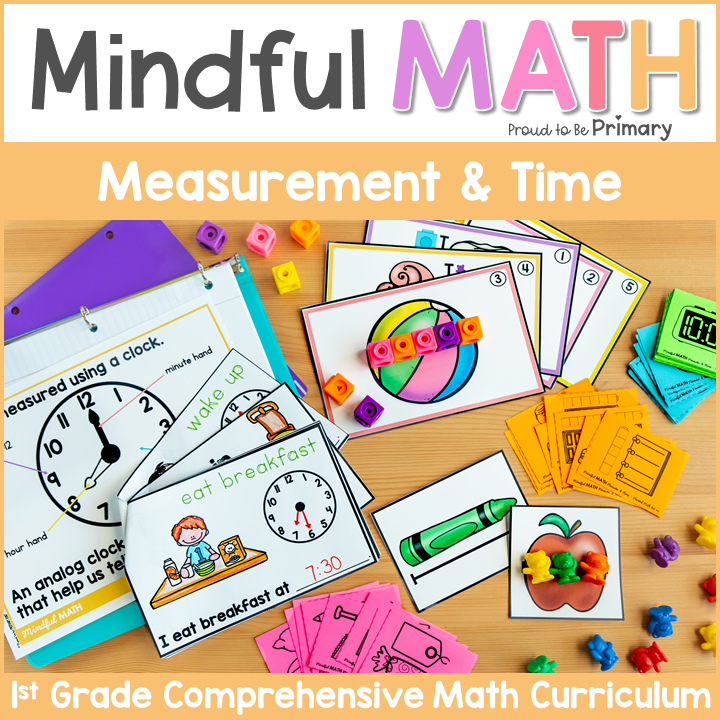 Measurement & Time (Hour & Half Hour) - First Grade Mindful Math
