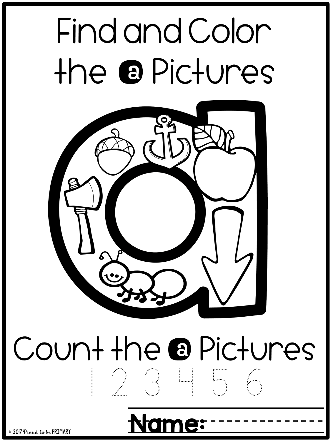 Alphabet Picture Search & Letter Coloring Sheets - Proud to be Primary