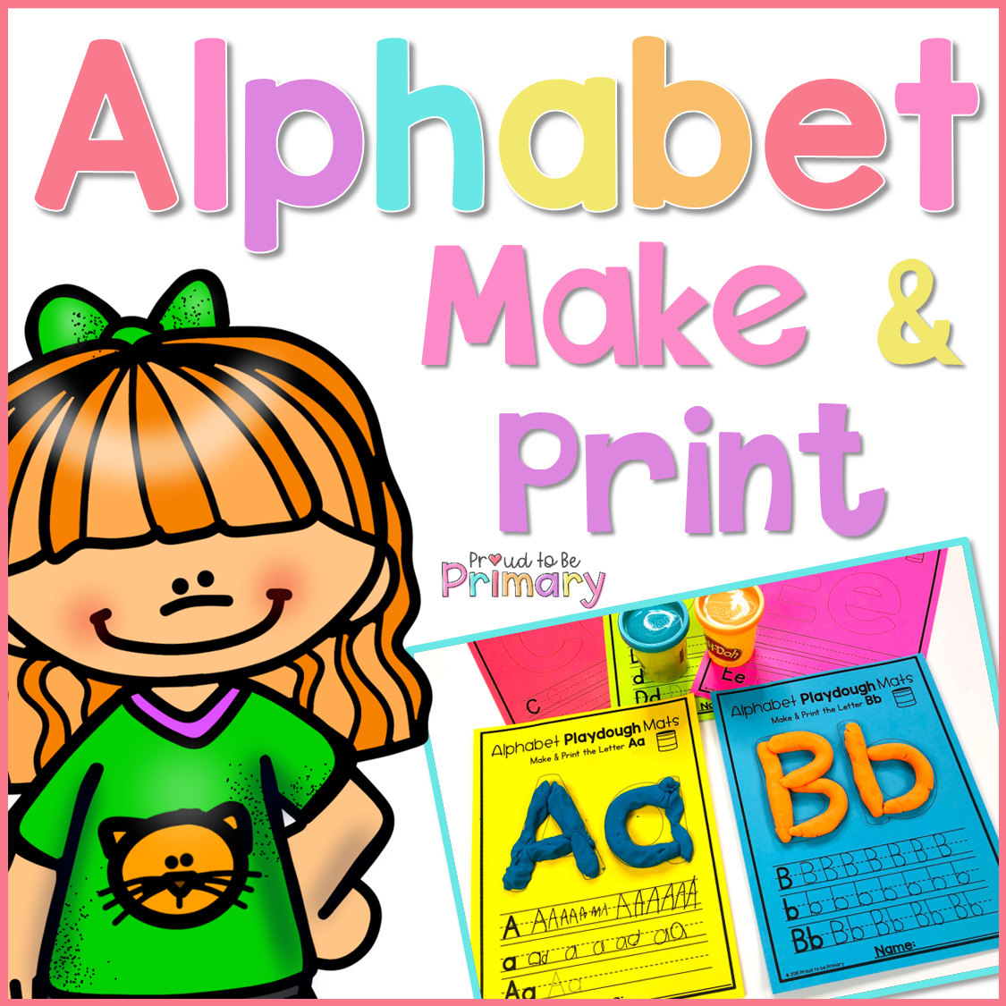 Alphabet Playdough Mats - Proud to be Primary