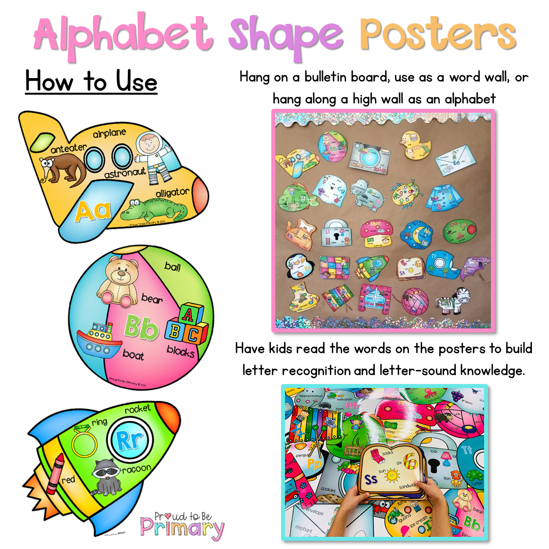 Alphabet Shape Sound Posters - Proud to be Primary