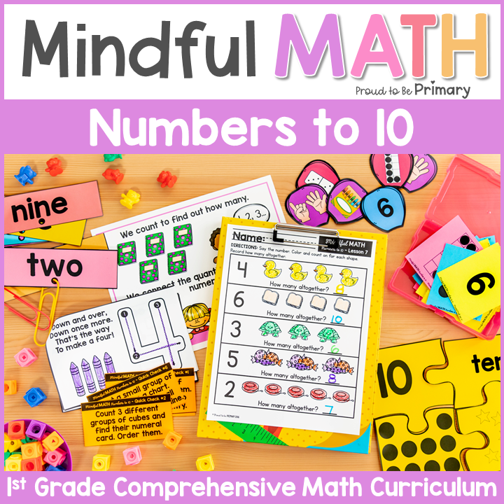Numbers to 10 - First Grade Mindful Math