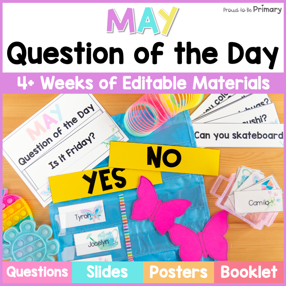 May Question of the Day Cards for Morning Meeting