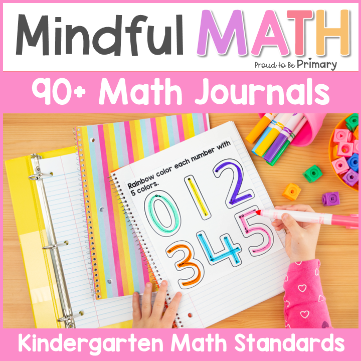 Kindergarten Math Journal Prompt Activities