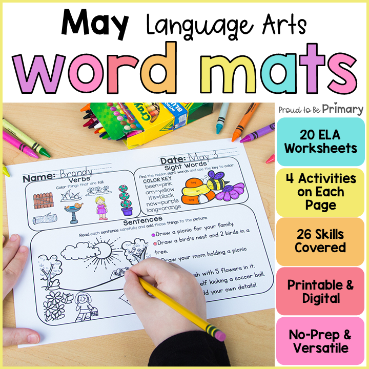 May Word Work and Daily Language Arts Review
