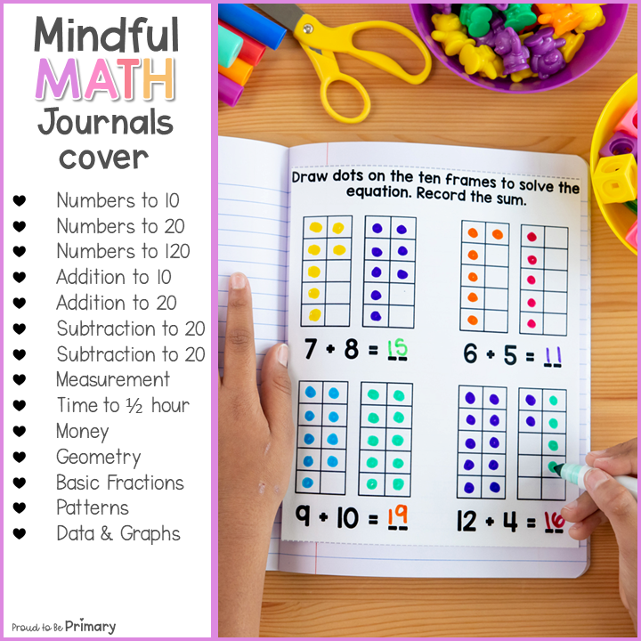 First Grade Math Journal 1st Grade Math Word Problems Interactive Journal Prompts Small Group A