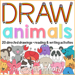 How to draw Zoo Animals and Words: Easy & Fun Drawing and first