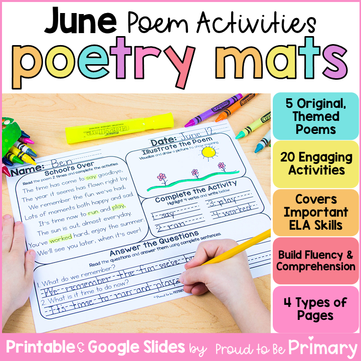 Summer Poetry Activities