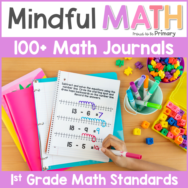 1st Grade Math Journal Prompt Activities