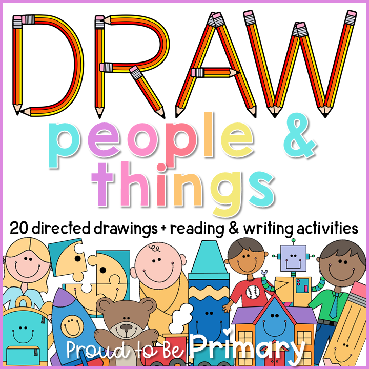 People & Things Directed Drawing Activities