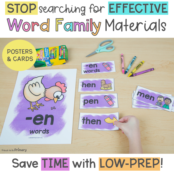 Word Family Short E Activities - CVC & CVCC Instruction
