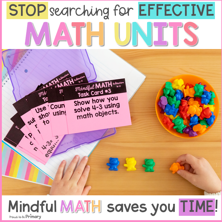 Subtraction to 10 - Kindergarten Mindful Math