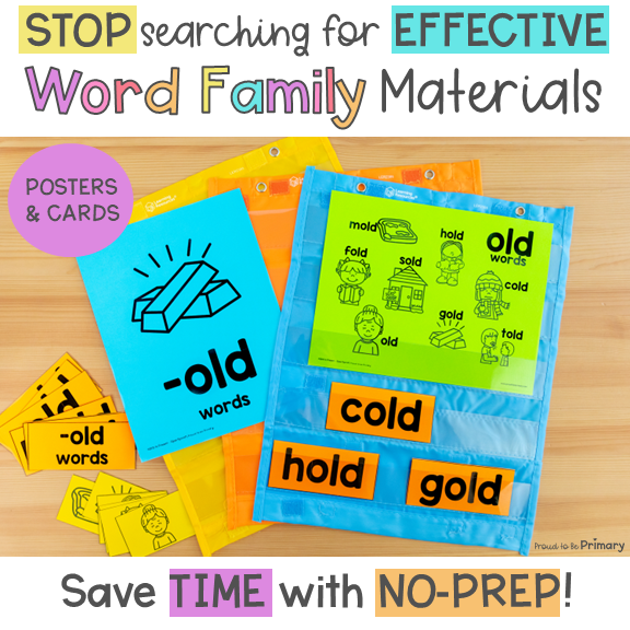Long O Vowel Word Family Activities