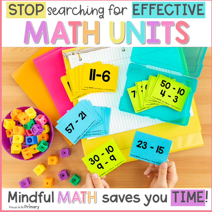 2-Digit Subtraction (with and without regrouping) Second Grade Mindful Math