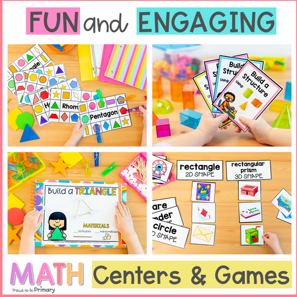 Geometry - 2D Shapes & 3D Solids Kindergarten Mindful Math – Proud to ...