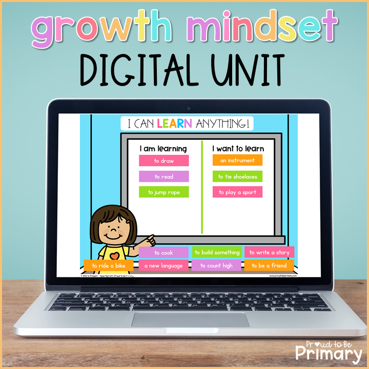Growth Mindset DIGITAL K-2 Social Emotional Learning - Google & Seesaw Activities
