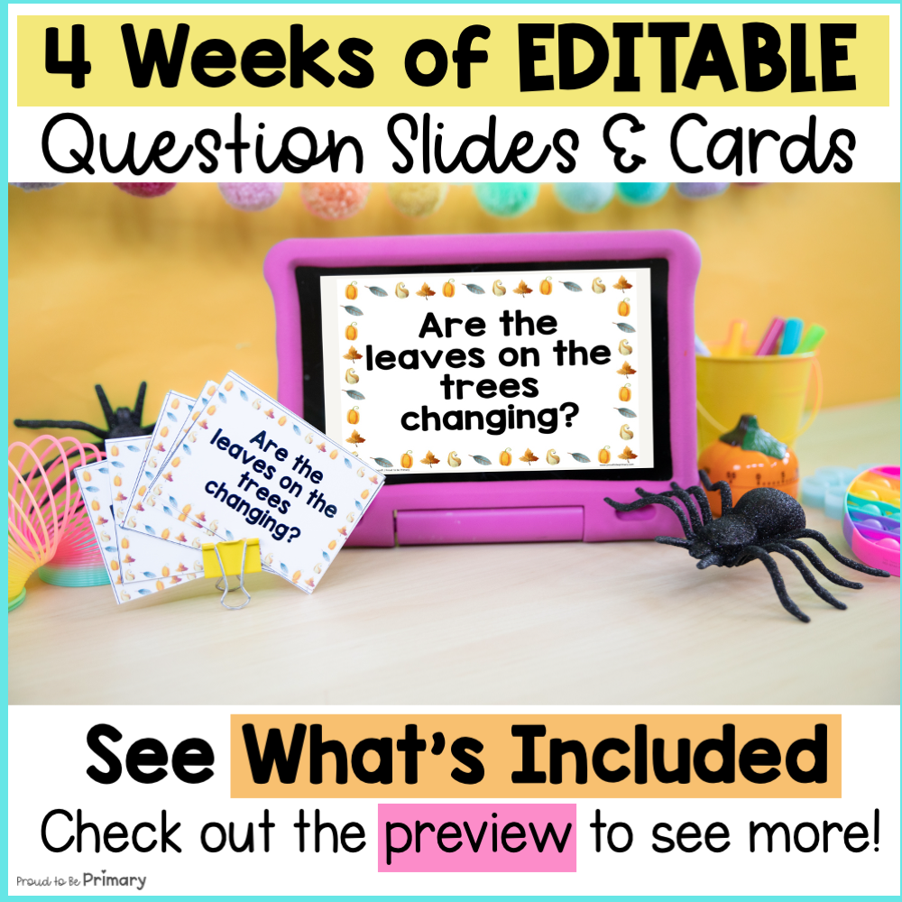 October Question of the Day Cards