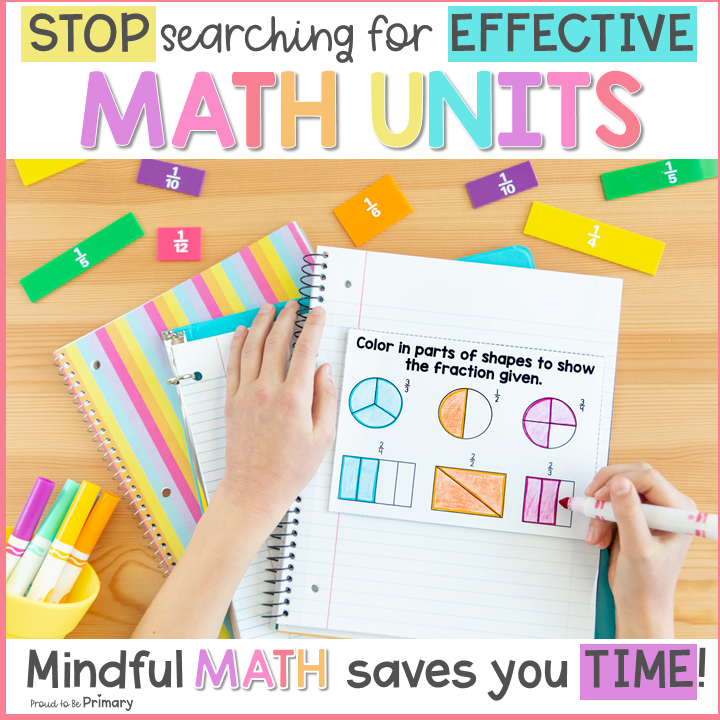 Geometry 2D Shapes & 3D Figures & Fractions - Second Grade Mindful Mat ...