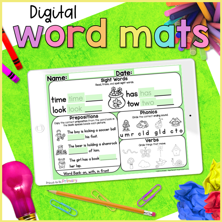 March Word Work and Daily Language Arts Review