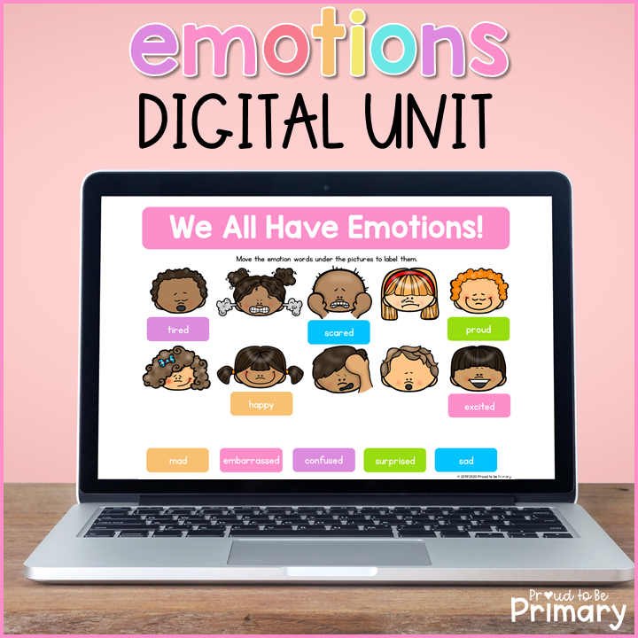 Emotions DIGITAL K-2 Social Emotional Learning - Google & Seesaw Activities