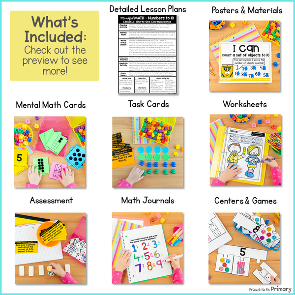 Numbers to 10 - Kindergarten Mindful Math – Proud to be Primary